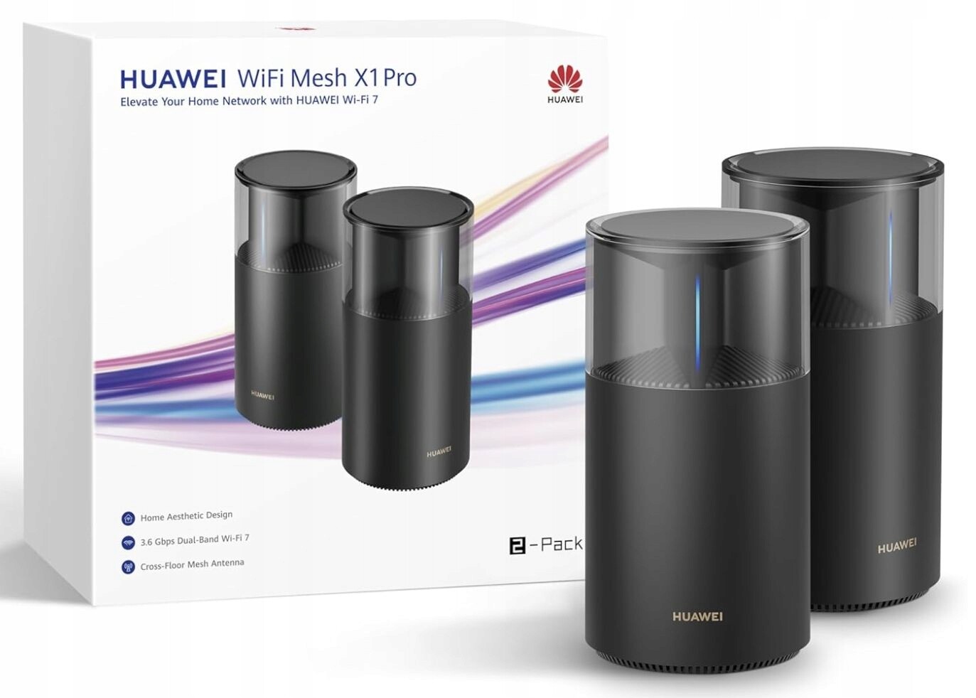 Huawei WiFi router Mesh X1 Pro 3,6 Gbit/s Wlan 7 2025 2 kusů Wifi 7