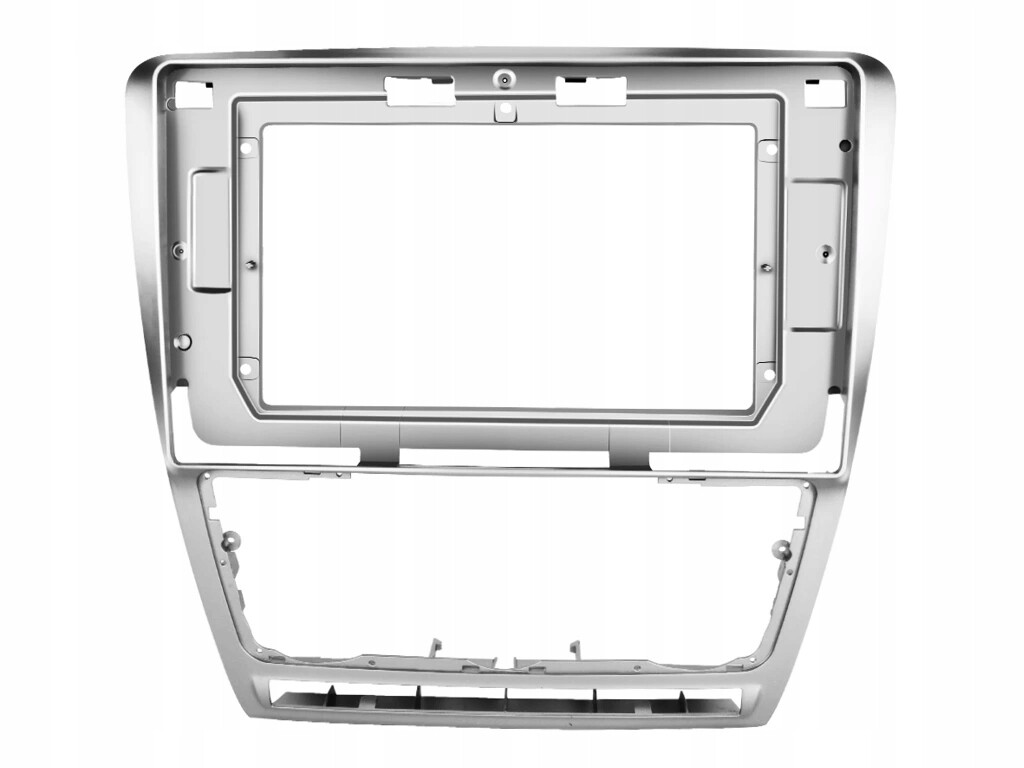 Rámeček pro Škoda Octavia II s kabeláží a Canbus Stříbrný