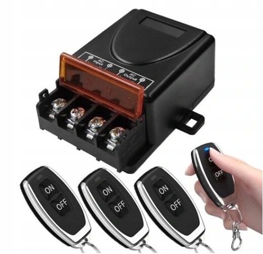 3x Pilot+ 230V Dálkové Ovládání Vypínač Na Rádiové Dálkové Ovládání