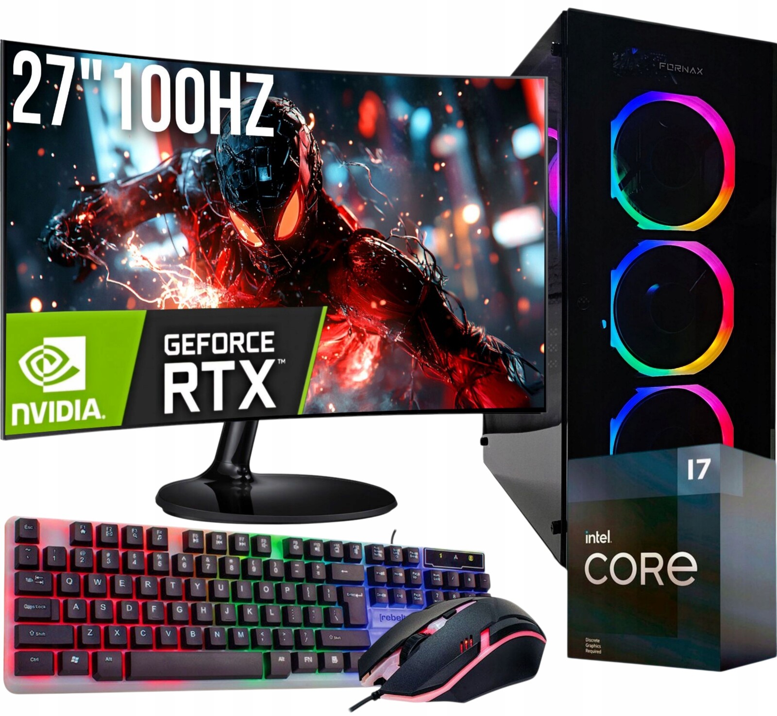 Herní Set I7 32GB Ssd 2TB Rtx 5070 12GB Win 11 Monitor 27''100Hz