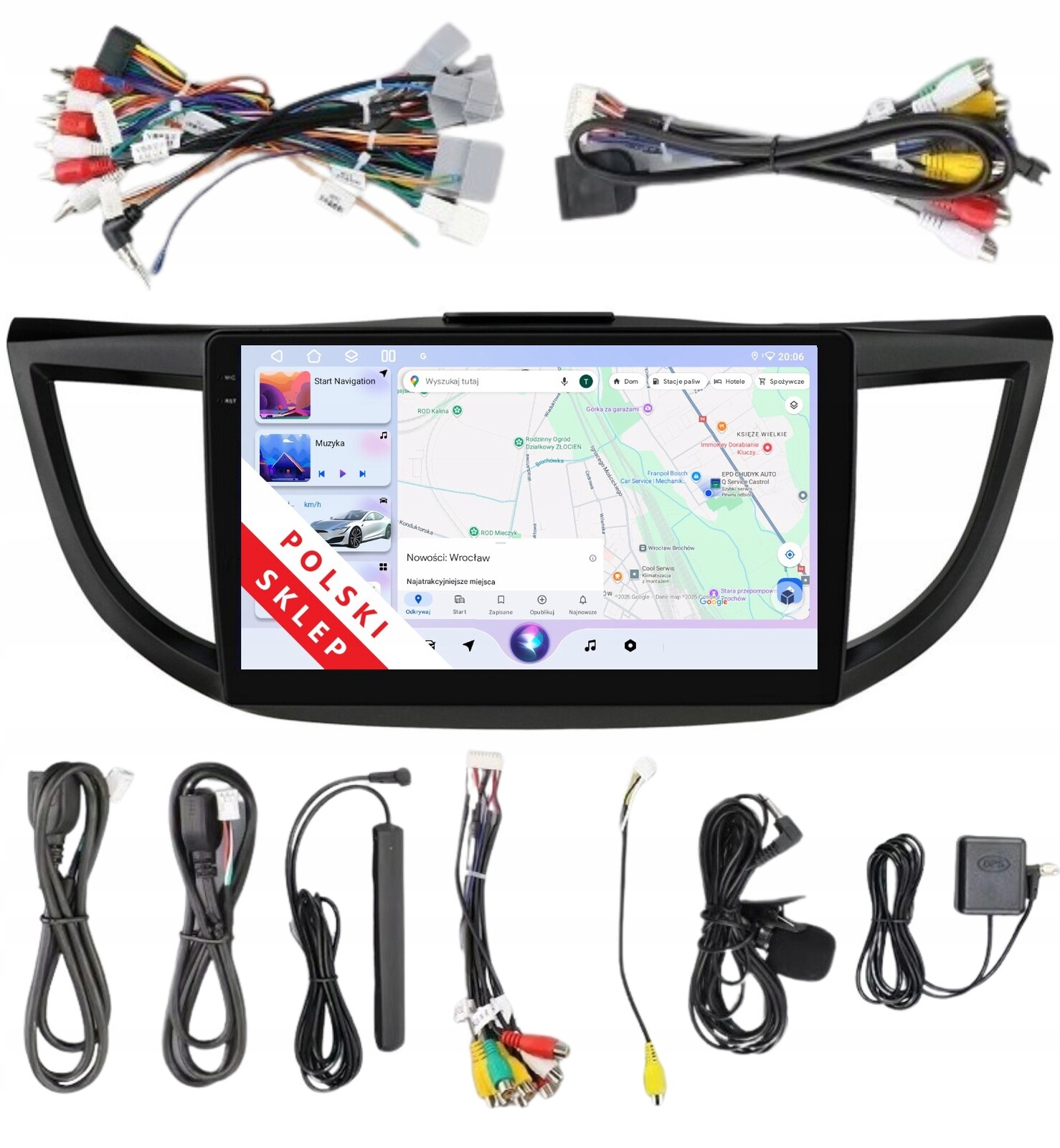 Rádio 2DIN Navigace Android Honda Crv Cr-v 4 IV 3/32 Gb Dsp Carplay Lte