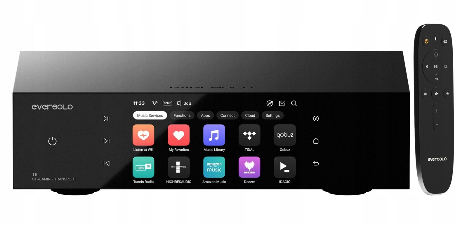 EverSolo T8 Streamovací doprava Wi-Fi 6 2x Ssd slot Roon| DSD512