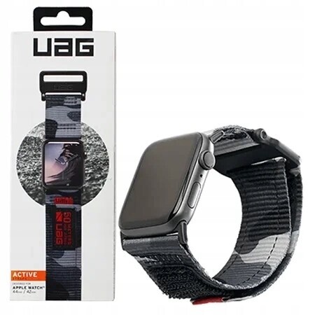 Sportovní Řemínek Apple Watch 42 44 45 49 Ultra Uag Active Strap Midnight Camo