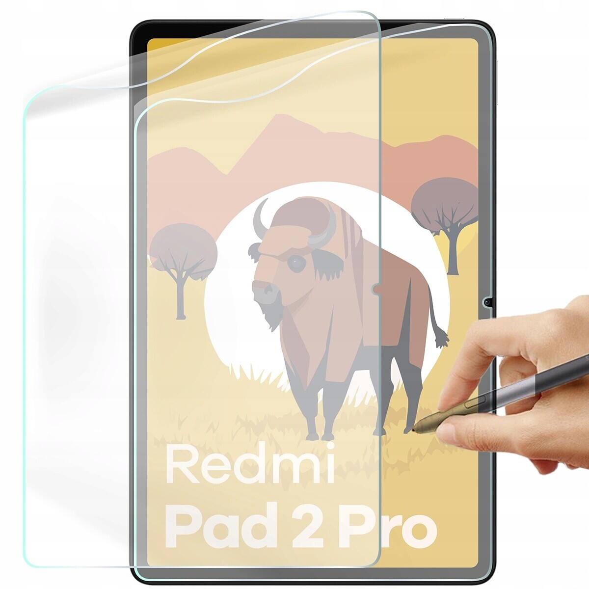 Fólie napodobující papír Bizon pro Xiaomi Redmi Pad 2 Pro, matná, 2 ks