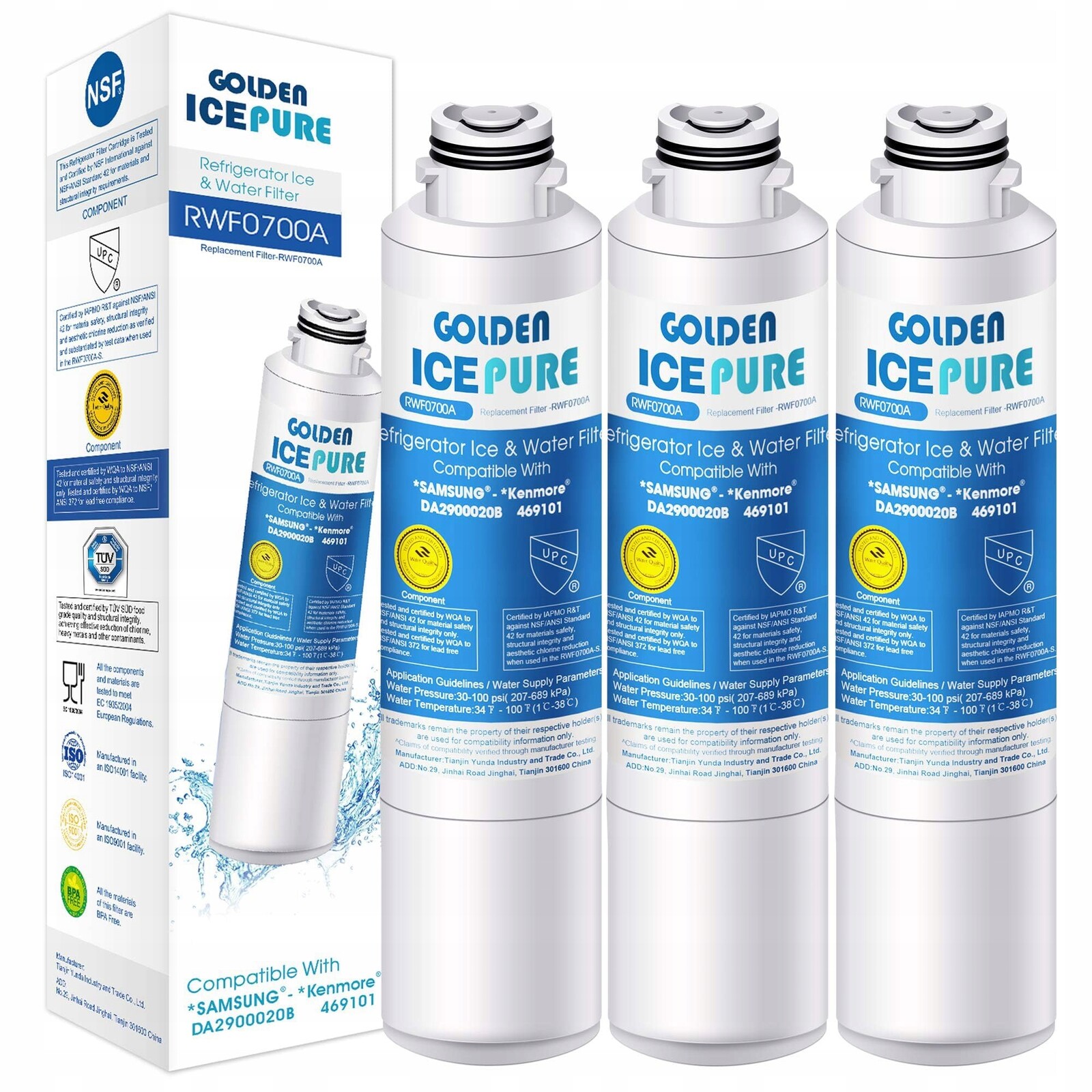 Filtrační vložka Golden Icepure GP-RWF0700A-3PACK 3 ks