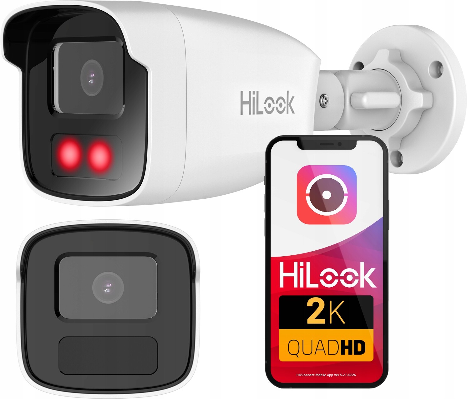 Ip kamera 4MPX 4mm PoE IPC-B440H Venkovní IR50 m Silná HiLook by Hikvision