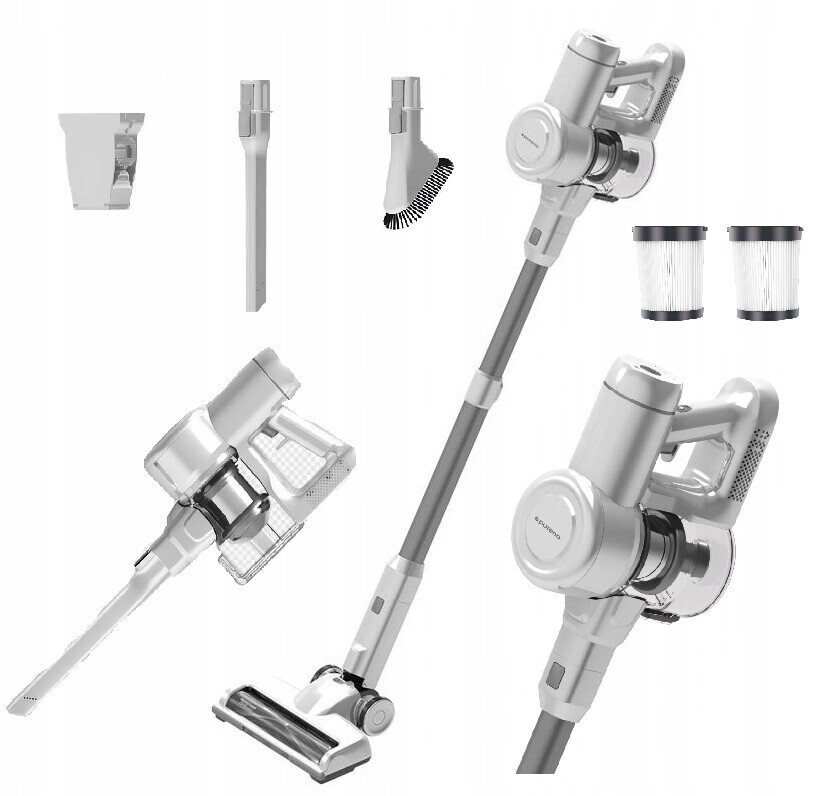 Pureno V200 tyčový vysavač bezdrátový 250W Hepa Led bílý