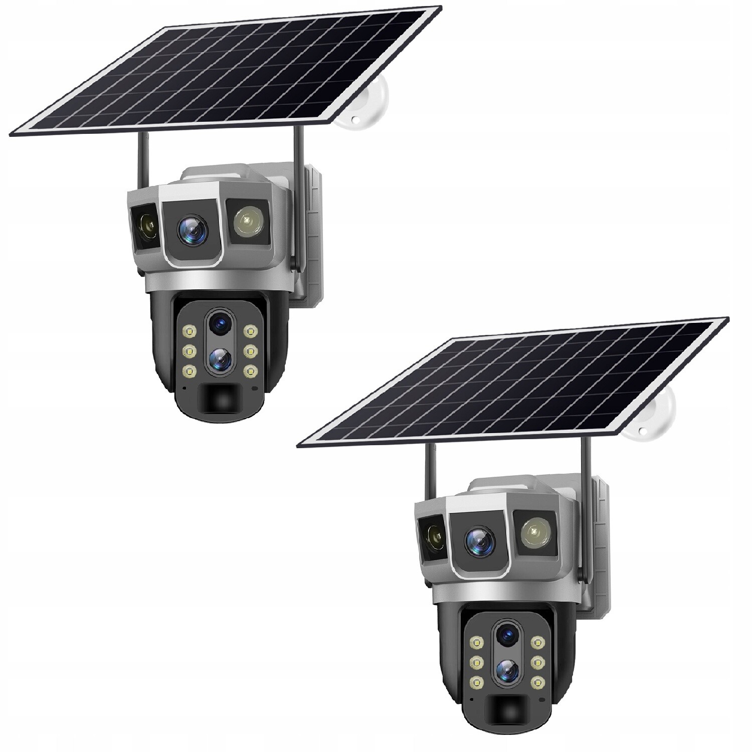 2*4G Lte 10X Zoom Venkovní Solární Kamera S Dvojitým Objektivem 8MP Sim Karta Homkel