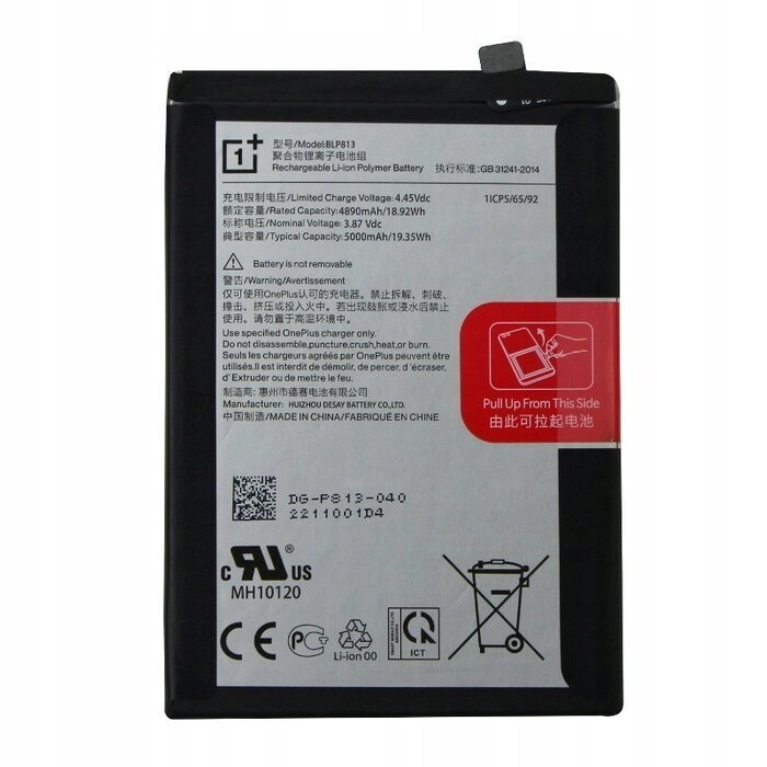Baterie Akumulátor BLP813 OnePlus Nord N100 Originální