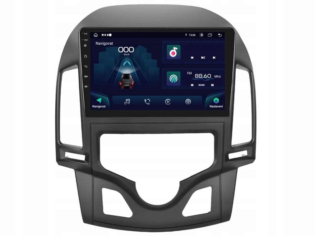 Xtrons 2DIN autorádio IAP12-XEV42 Android, Hyundai i30 s auto. klimatizací
