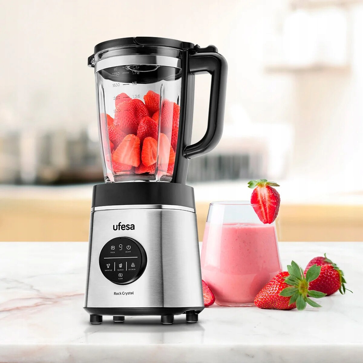 Stolní mixér Rock Crystal 1,75 l, 1800 W, sklo, 6 čepelí, 4 programy