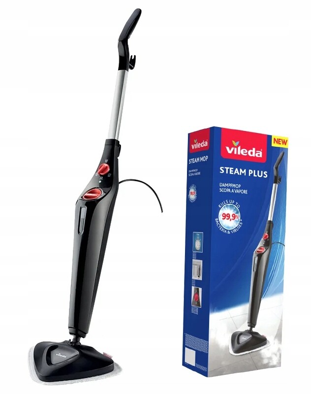 Parní Mop Vileda Steam Plus Lehký A Praktický S Elektrickou Párou, 3 Režimy