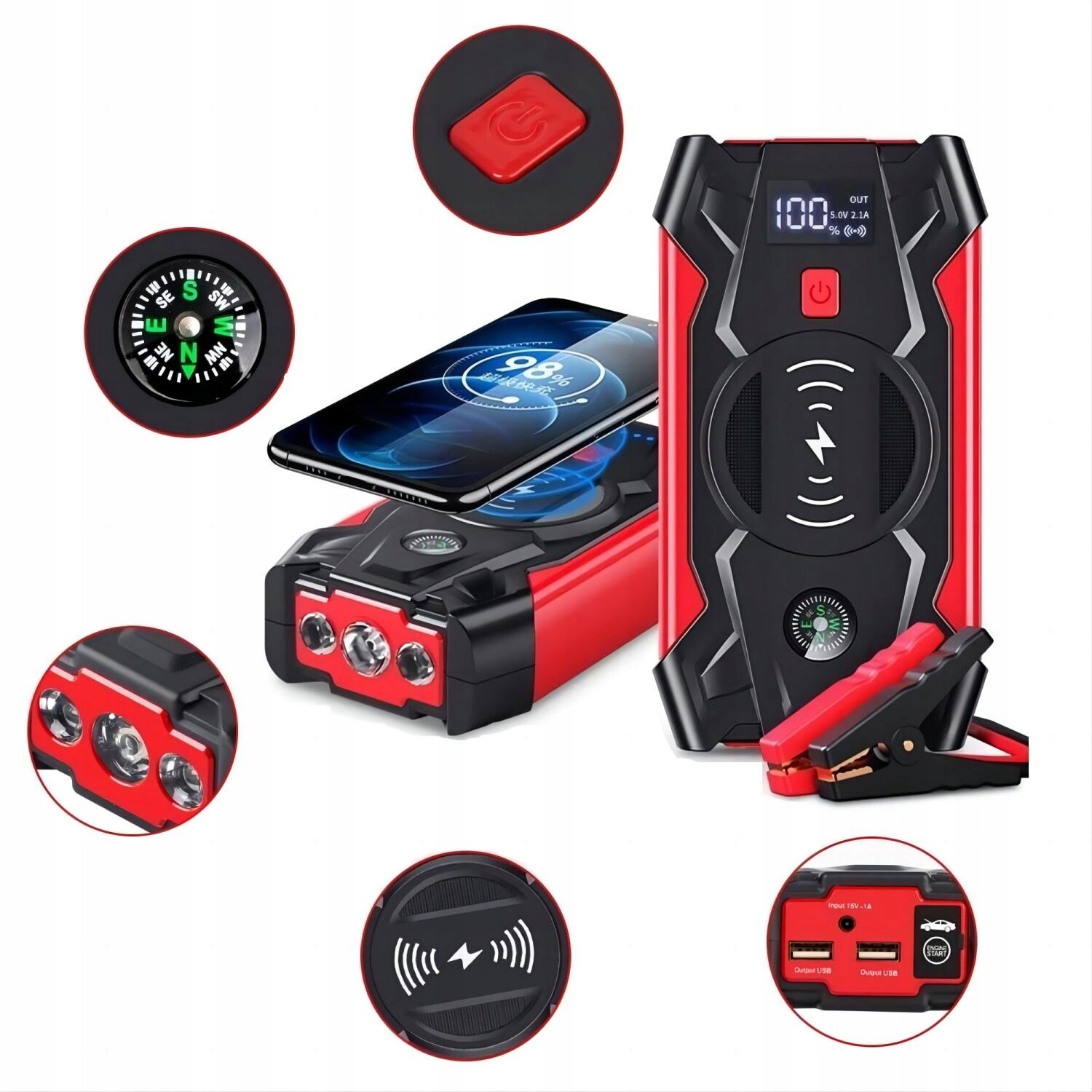 Power Banka Booster 20000mAh Bezpečný Startér 12V