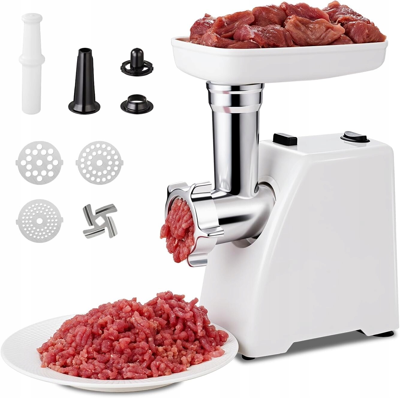 Elektrický Mlýnek Na Maso Amzchef Plnička 300 W Max 2800 W