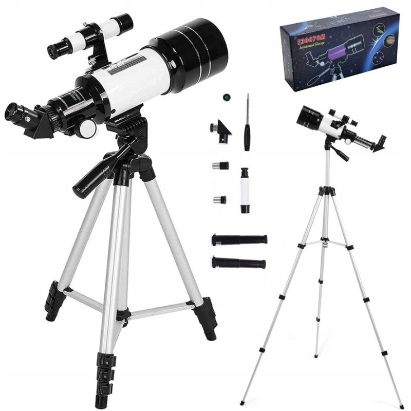 Astronomický Teleskop Dalekohled Skyline 70/300 MM Zoom 15X-150X Příslušenství