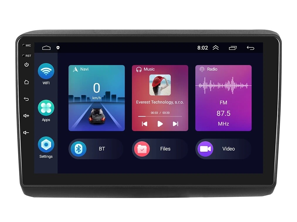 Podofo 2DIN autorádio PEV21 Android, Fiat Peugeot Citroen