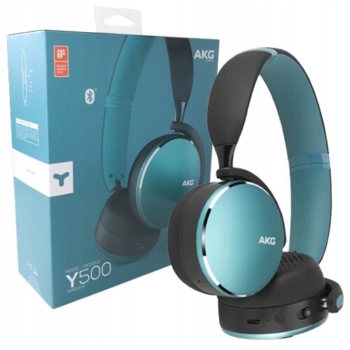 Bluetooth Sluchátka Do Uší Akg Y500 Zelený Audio Kabel, Originální