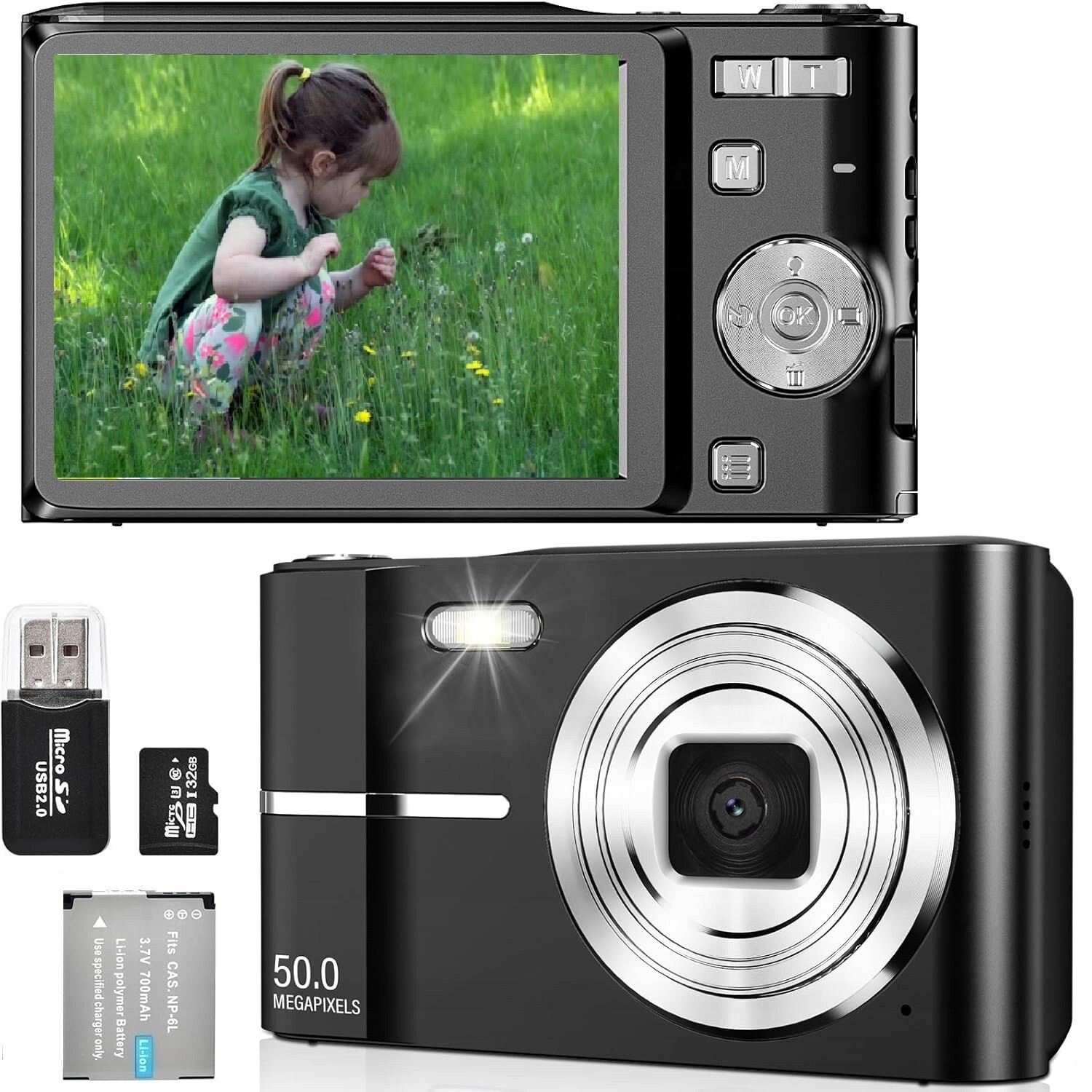 Kompaktní Hd Digitální Fotoaparát Pro Děti 1080P 16X 32GB Vysoká Kvalita