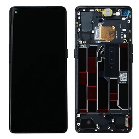 Originální Rámeček LCD Oppo Displej Reno 4 Pro 5G Digitizer Černý