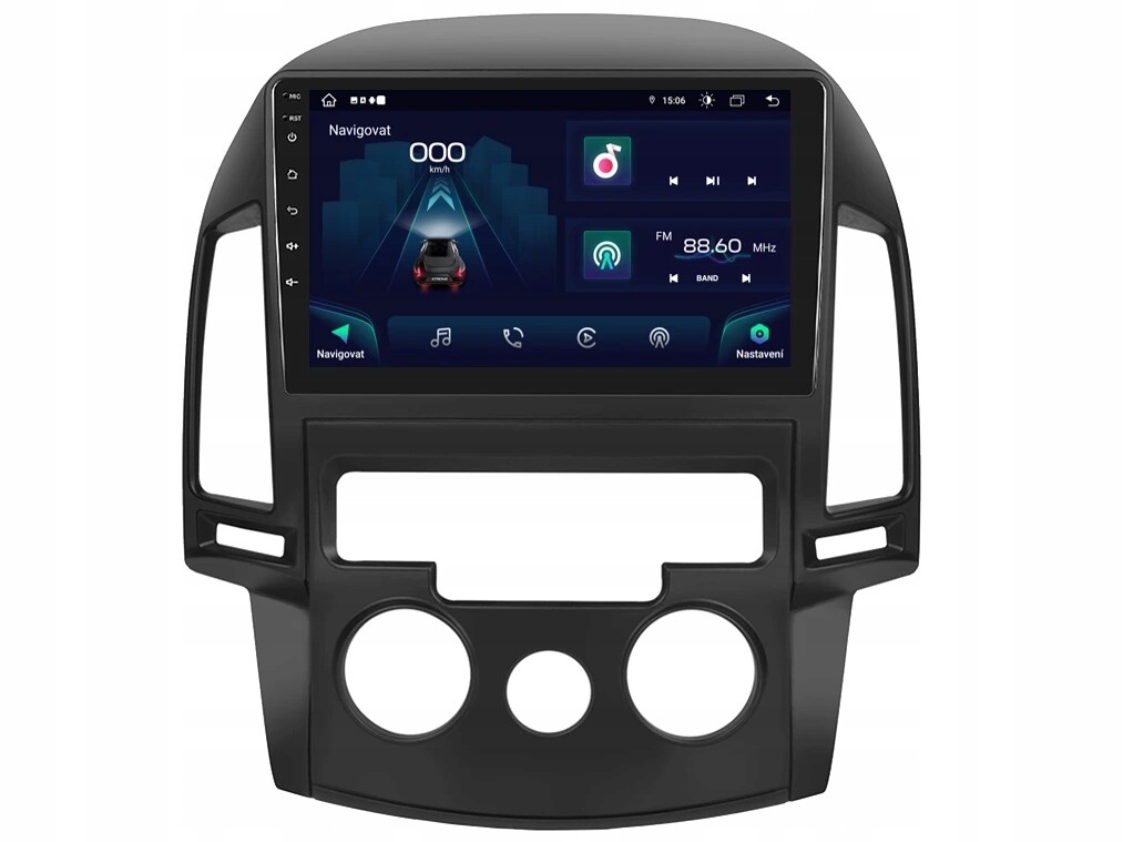 Xtrons 2DIN autorádio IAP12-XEV43 Android, Hyundai i30 s man. klimatizací