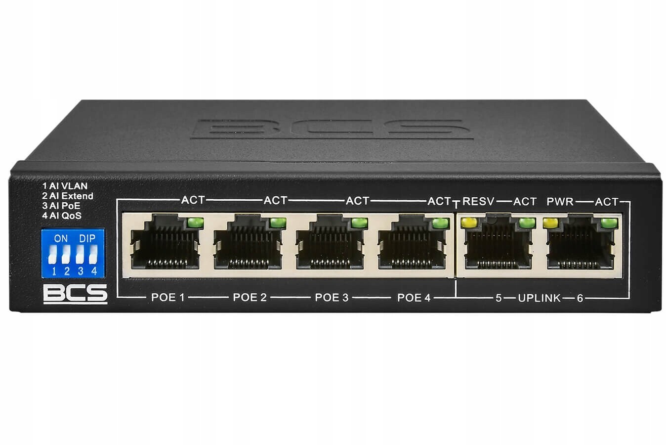 Bcs Basic BCS-B-SP0402 PoE Switch pro 4 Ip kamery