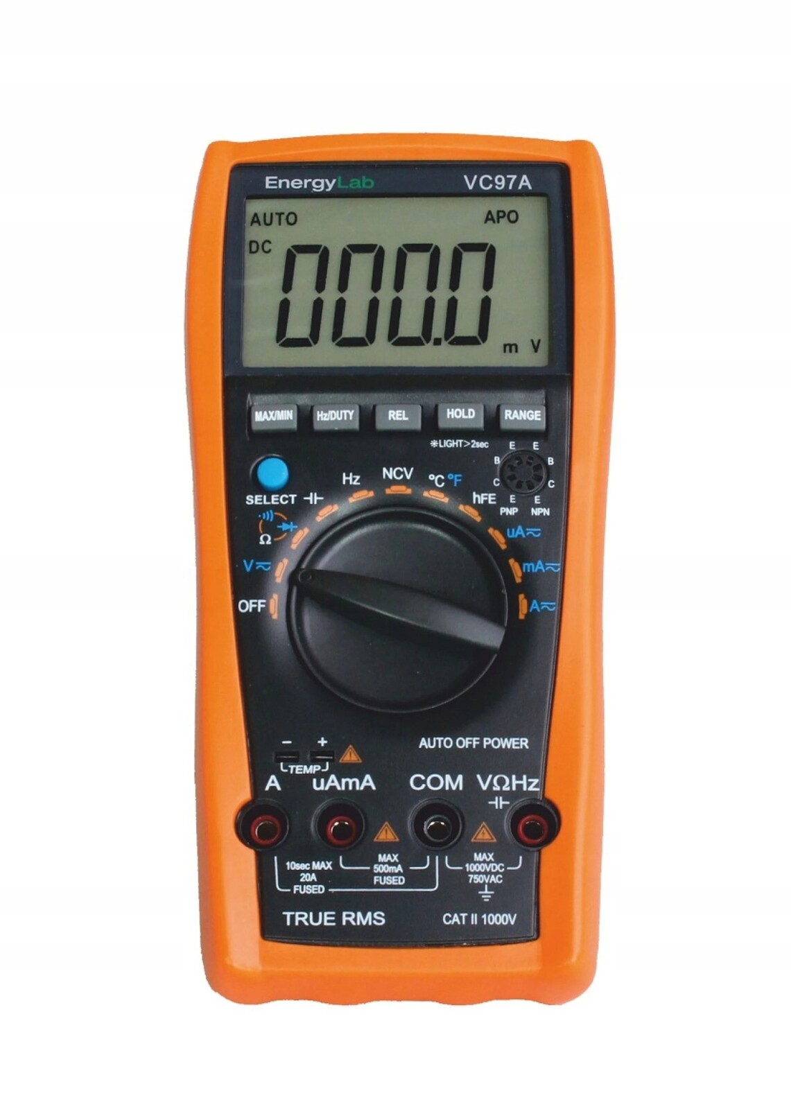 Univerzální Měřič 1000V DC 750V Ac 20A 40MOhm 200uF Autorozsahy Sonda