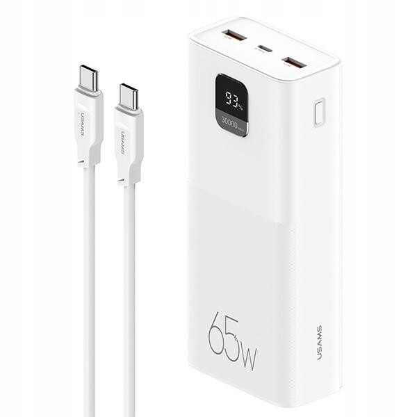 Powerbanka Usams PB68 30000mAh 65W QC3.0+PD Fast Charge Usb-c/usb-c kabel