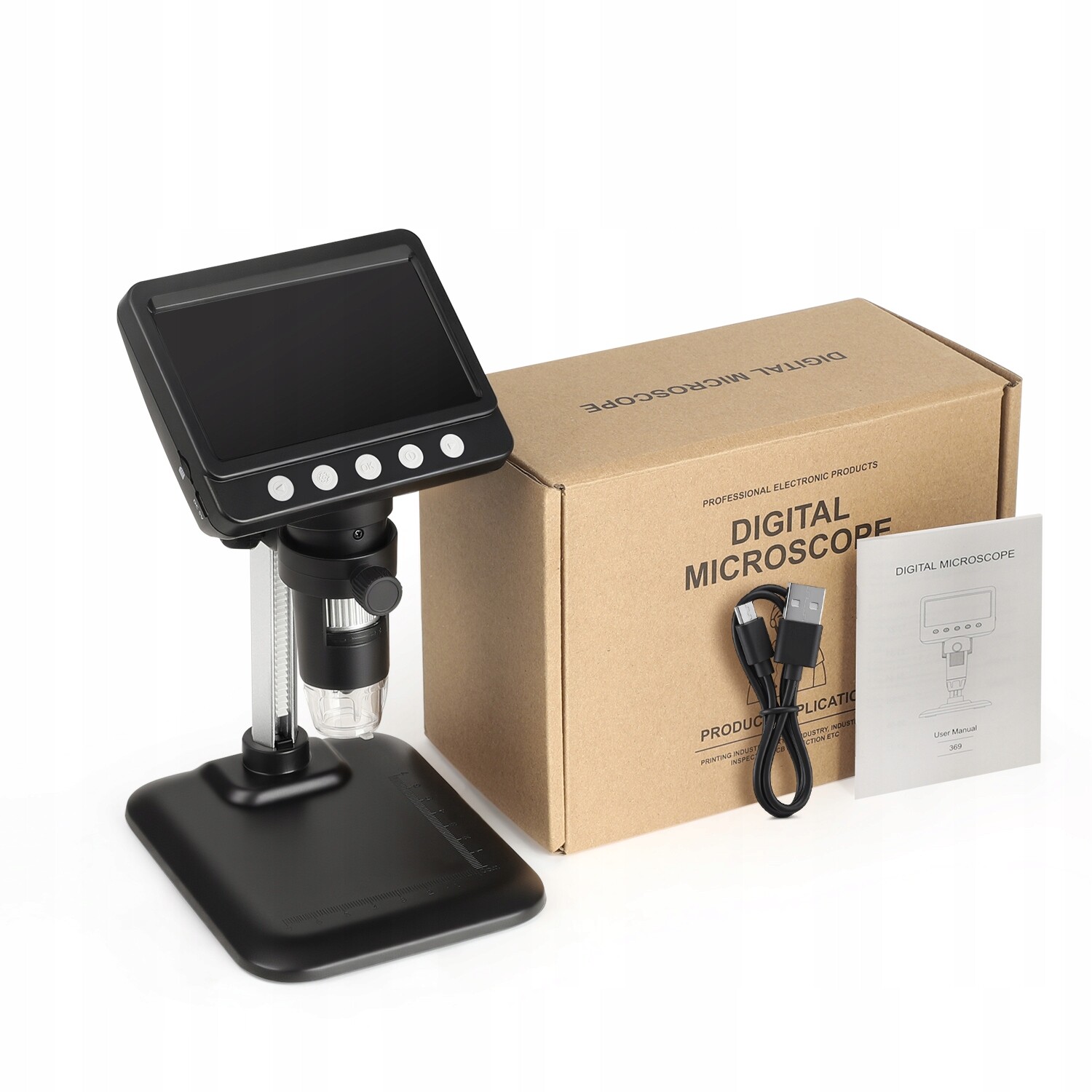 Digitální Mikroskop Se Zvětšením Hd Obrazovka 4,3