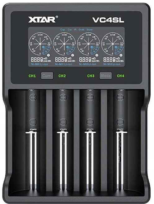 Nabíječka pro válcové akumulátory Li-ion Ni-MH 18650 Xtar VC4SL