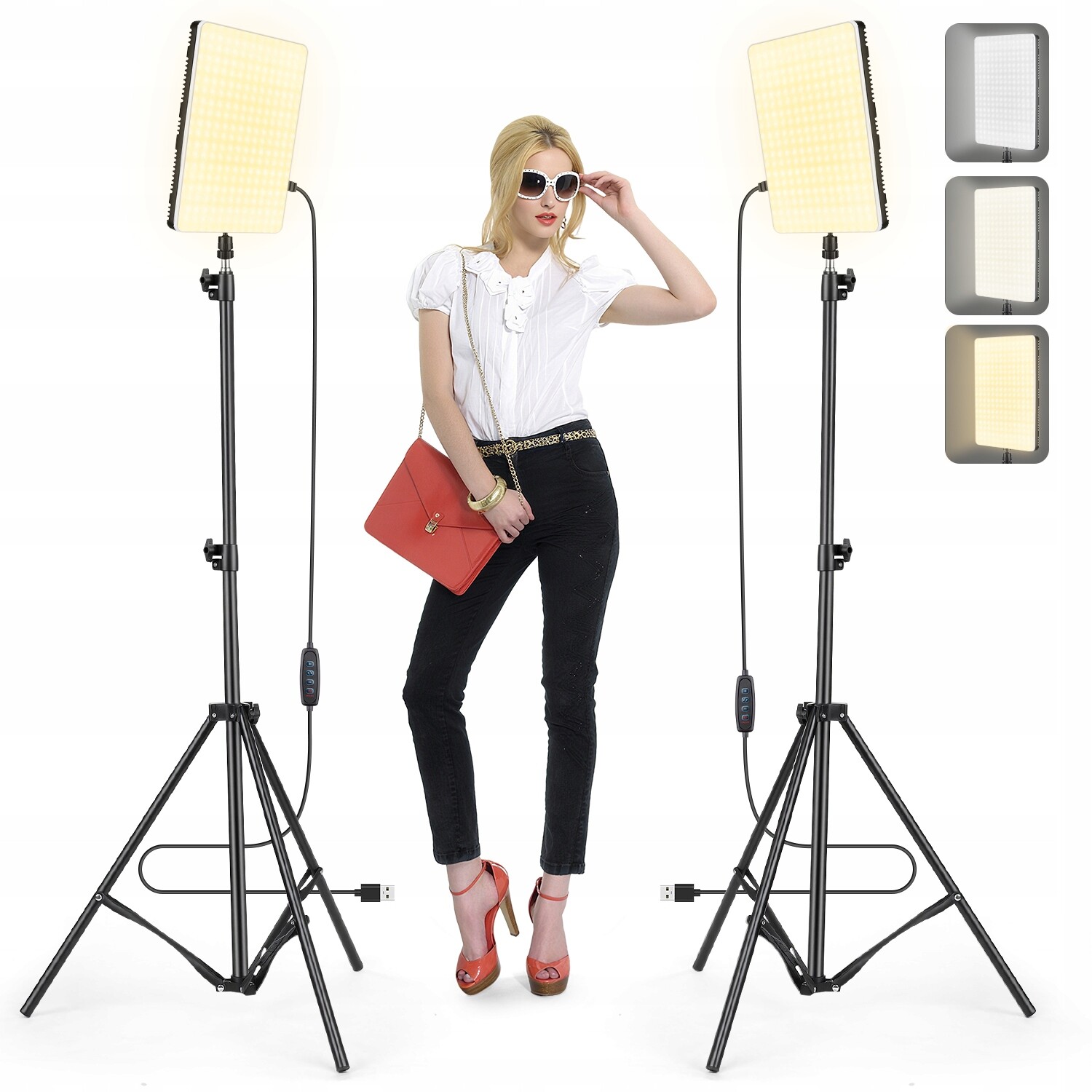 Stojan Profesionální Led Video Světelný Panel Pro Foto Studio 210 CM