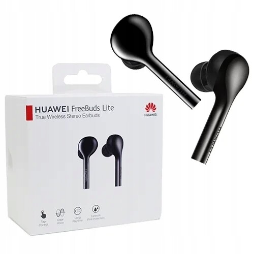 Originální Bezdrátová Bluetooth Sluchátka Huawei Freebuds Lite, Černá