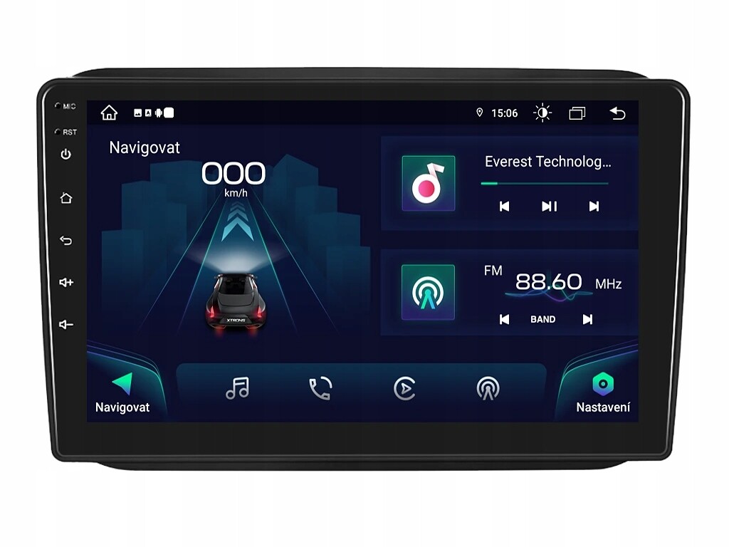 Xtrons 2DIN autorádio IAP12-XEV09 Android, Škoda Fabia II Roomster