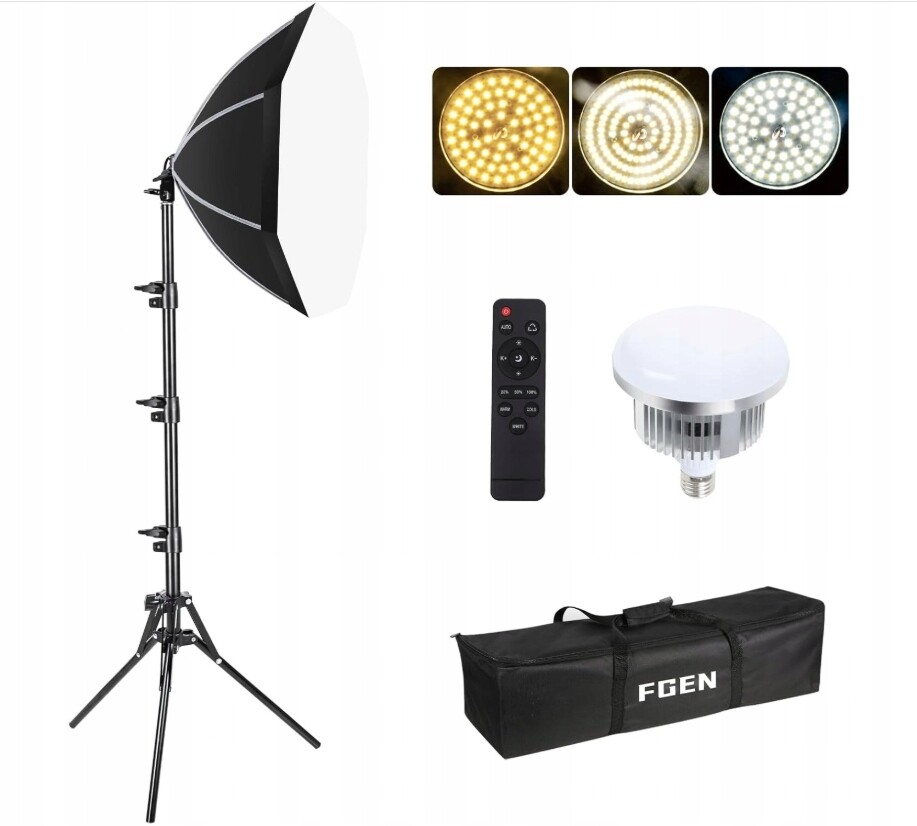 Sada pro fotografické studio FGen Softbox s nastavitelným stojanem 150 cm