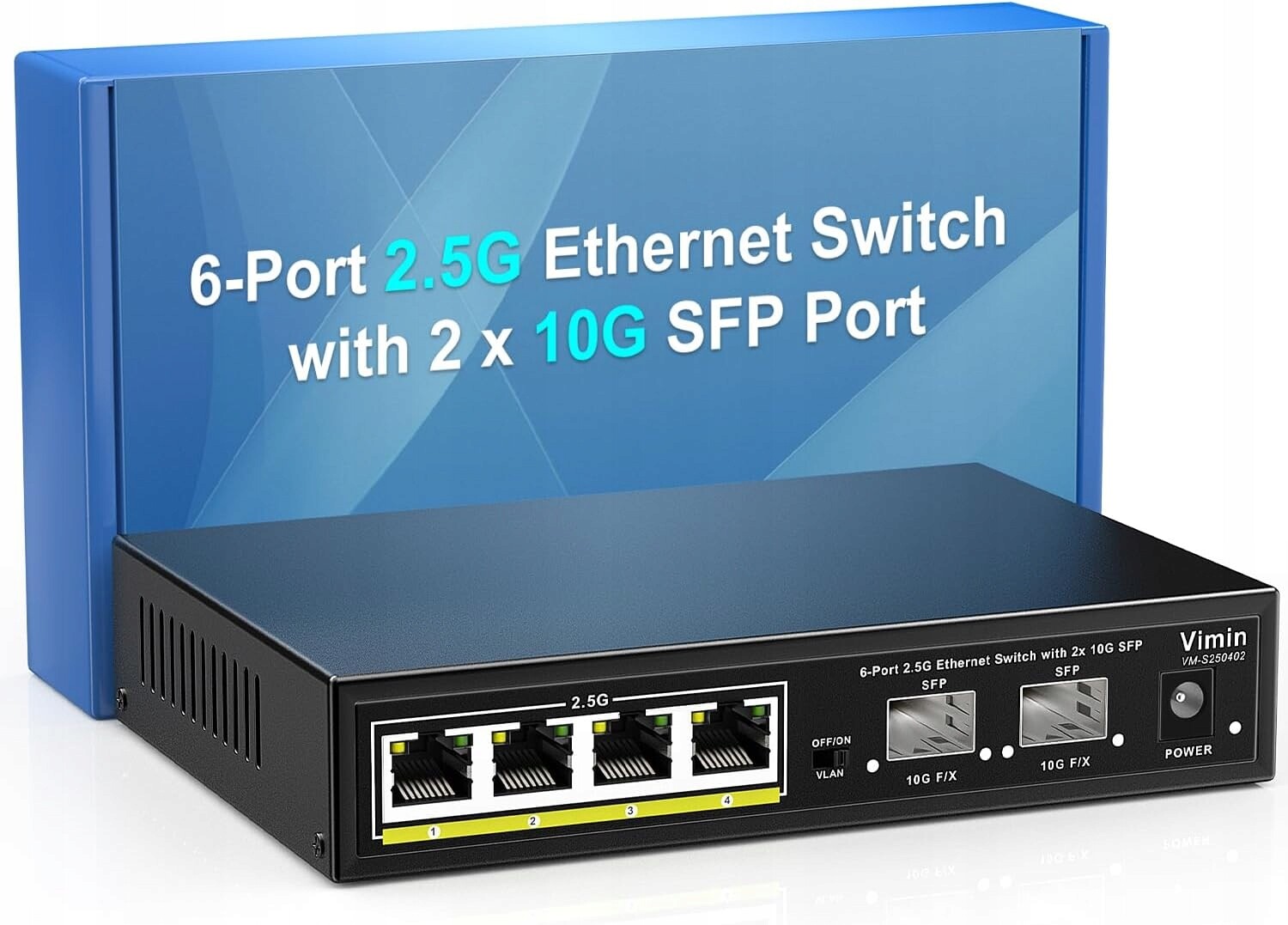 Přepínač 6-PORT 2.5G Switch Rozbočovač Lan Ethernet