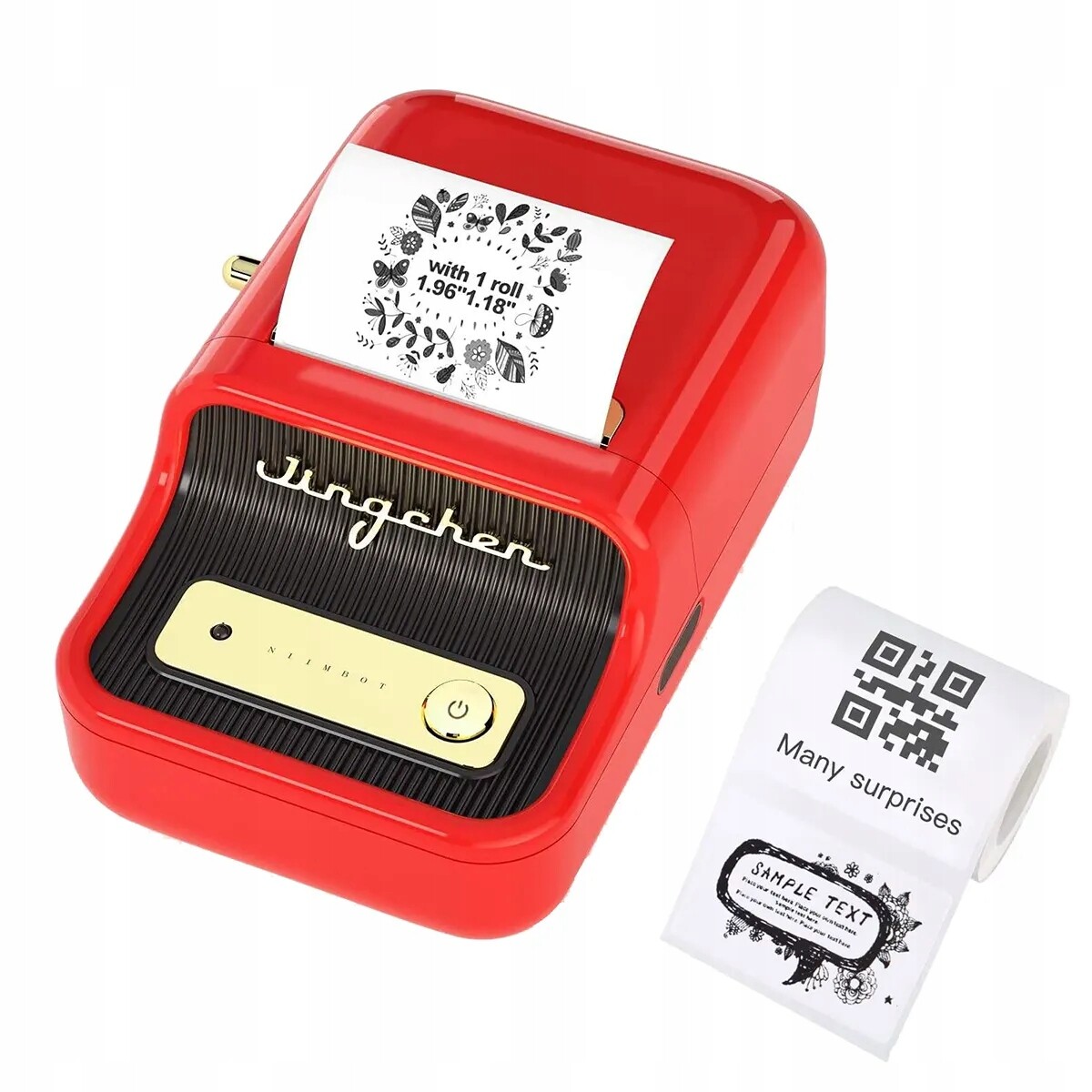 Termotiskárna štítků Niimbot B21S 50 mm červená role štítků