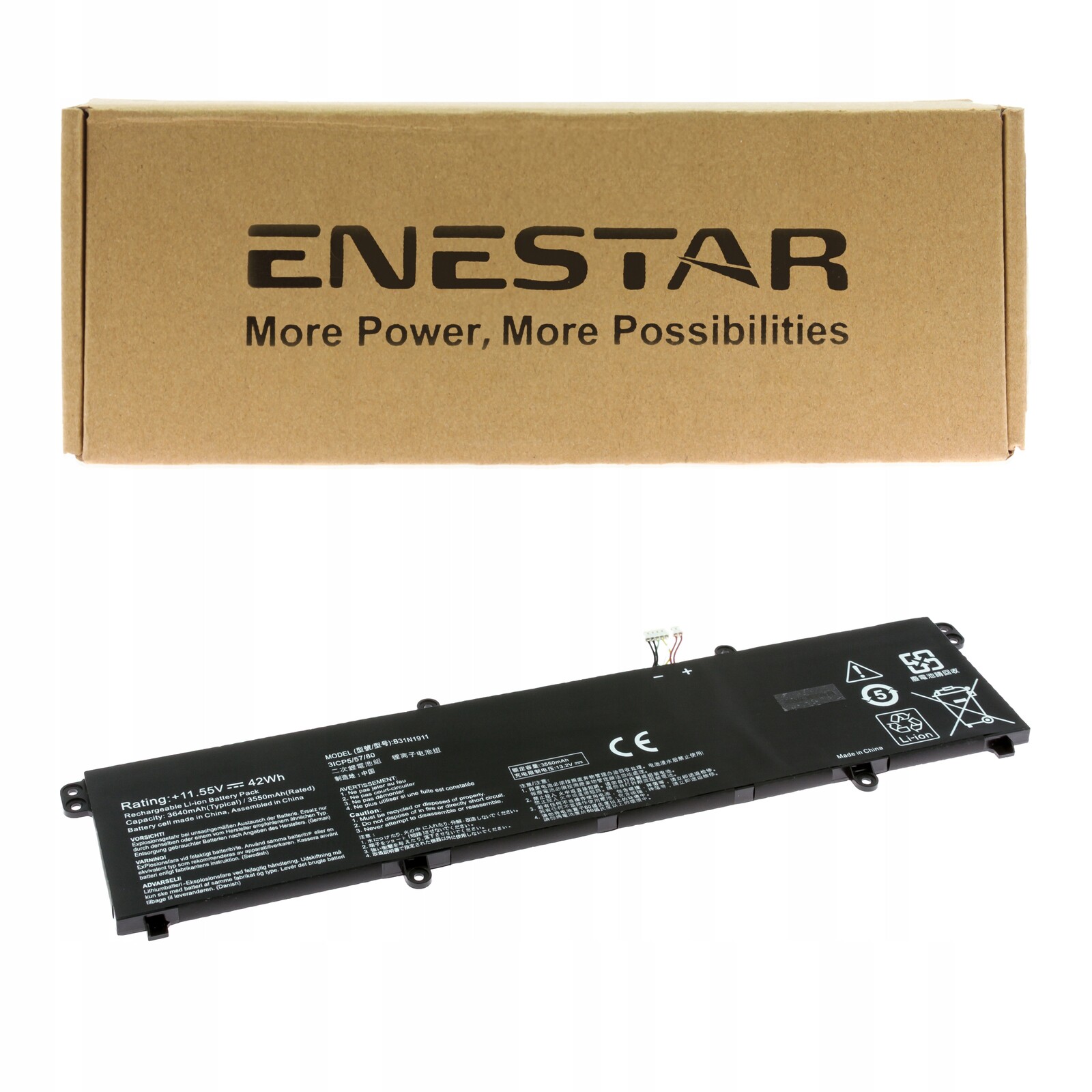 Prémiová baterie pro Asus B31N1911 VivoBook 14 M413 15 M1502Y M1502YA X1502ZA