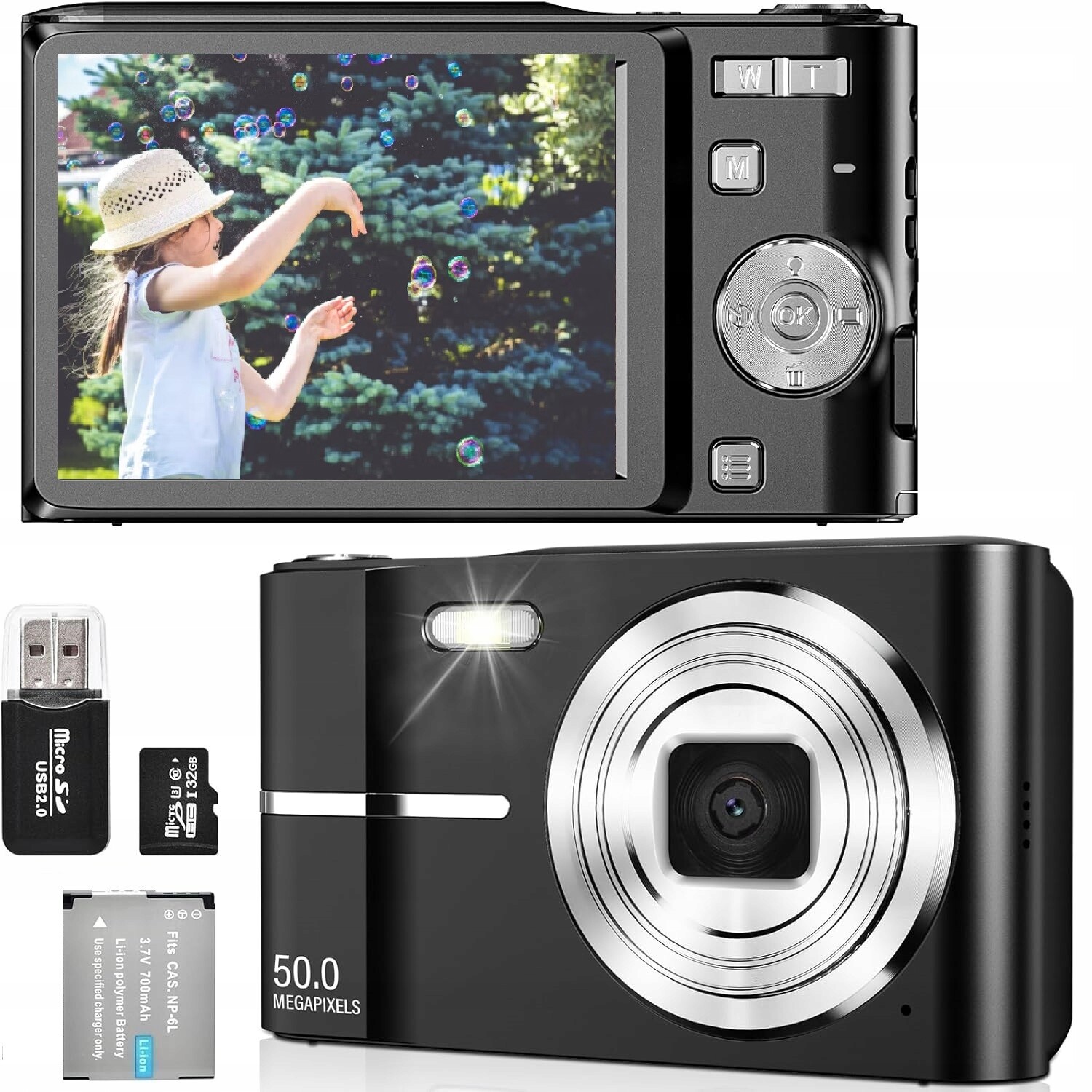 Digitální Flash Karta S 16X Rozpoznáváním Obličejů, Úložné Obal 32GB, 1080P+