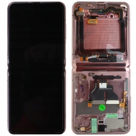 LCD displej Pro Samsung Galaxy Z Flip 5G F707 Hnědý Mystic Bronze