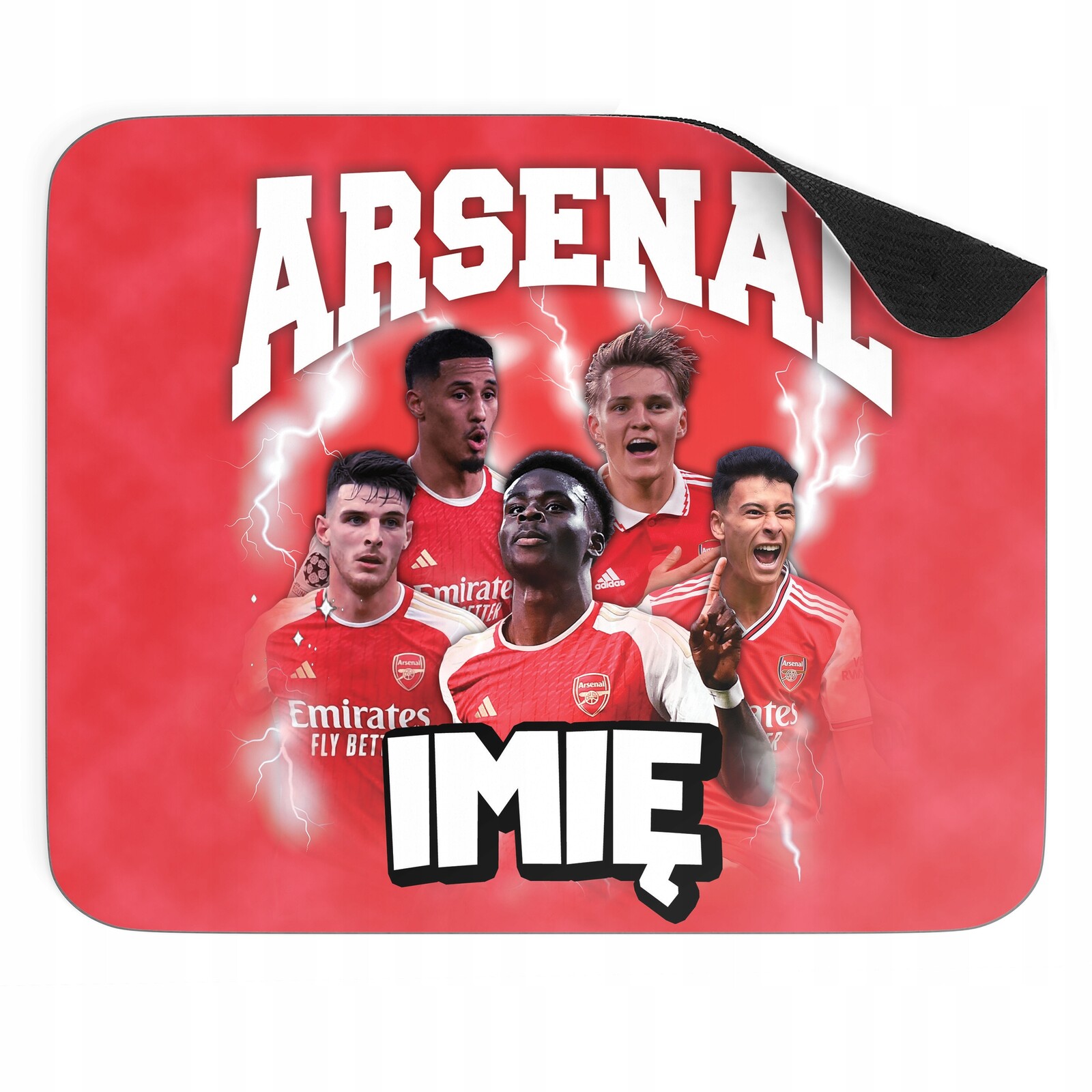 Podložka pod myš Arsenal Saka Odegaard Rice Saliba