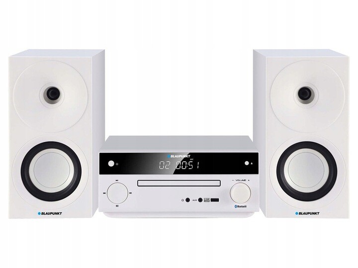 Mini Bluetooth věž CD MP3 Usb Hdmi (bílá) Blaupunkt MS30.2BT Edition