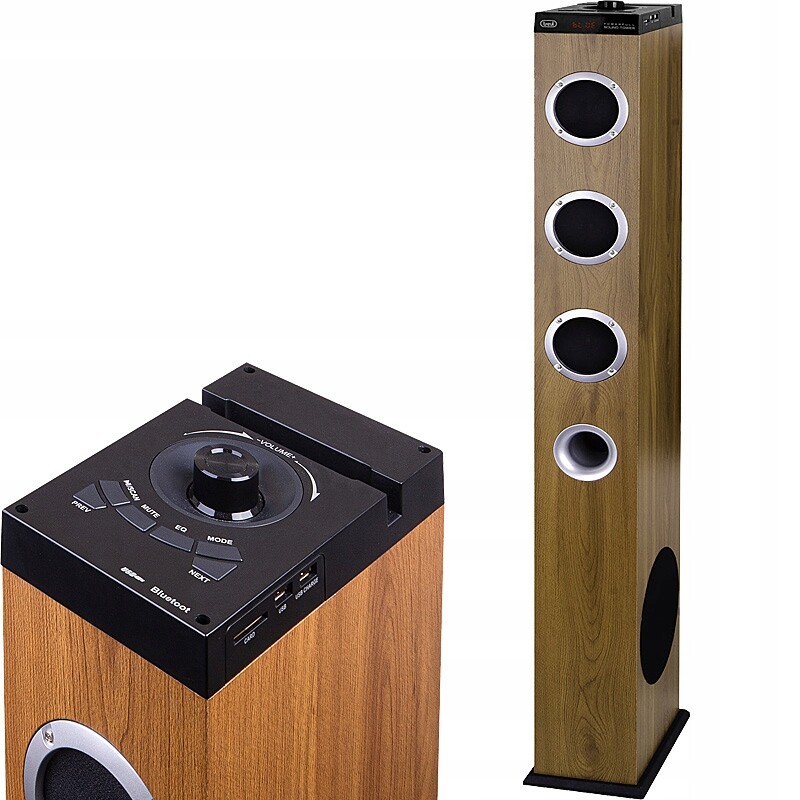 Sloupový reproduktor Trevi XT10A8 hnědý