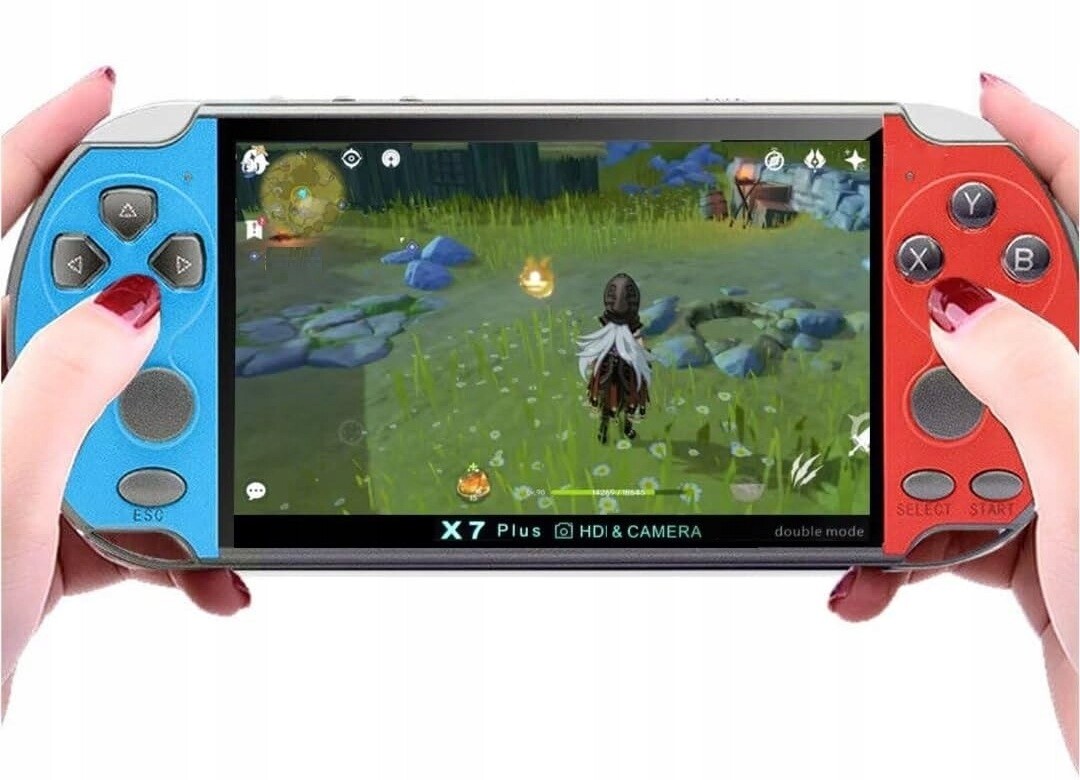 Přenosná Konzola X7+HD kamera Pro 15000 Her Nes Retro Mini 8GB Polský 4.3