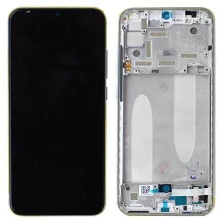 Originální LCD displej S Rámečkem Pro Xiaomi MI A3 MI CC9e, Stříbrný