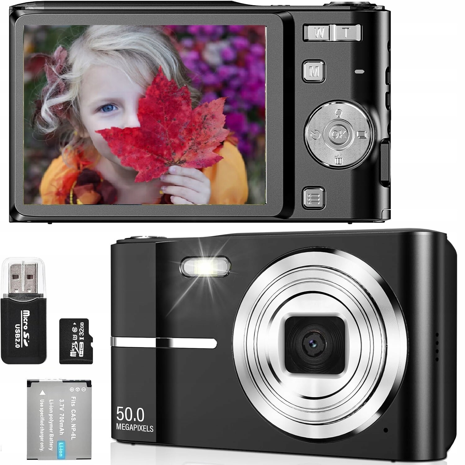 Vysokokvalitní Digitální Flash Karta S 16X Rozpoznáváním Obličejů 32GB+ Aku