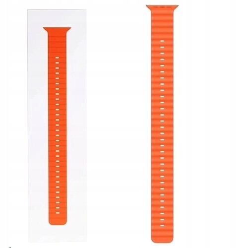 Originální Prodlužovací Kabel Apple Watch Ocean Band Extension 42 44 45 49 MM Oranžový
