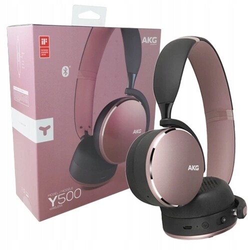 Bluetooth Sluchátka Do Uší Akg Y500 Audio Kabel, Růžová, Originální