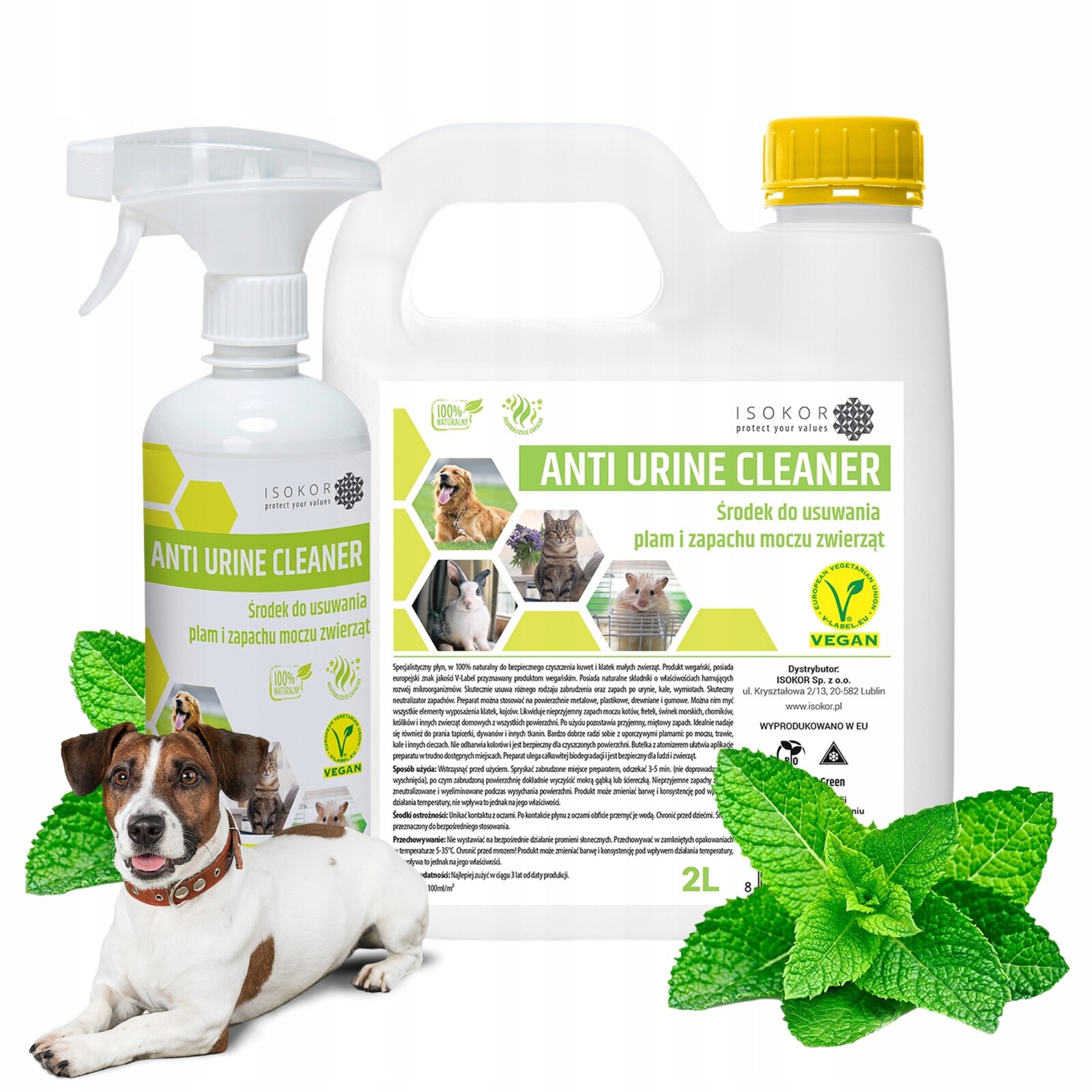 Isokor Anti Urine Neutralizátor psí moči 2L 500ml Odstraňovač zápachu