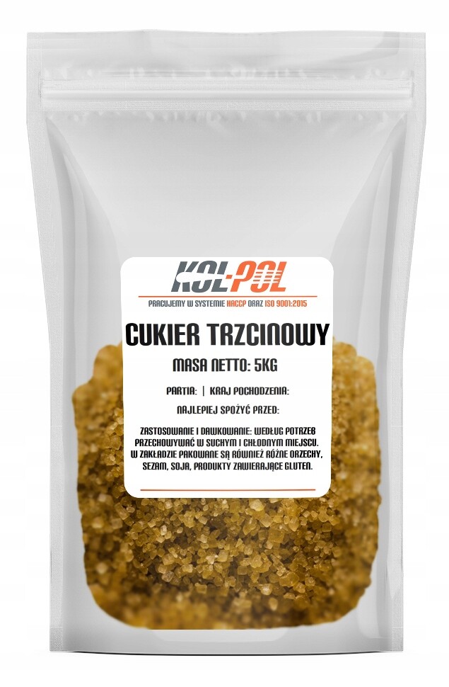 Cukr třtinový Kol-pol 5 kg