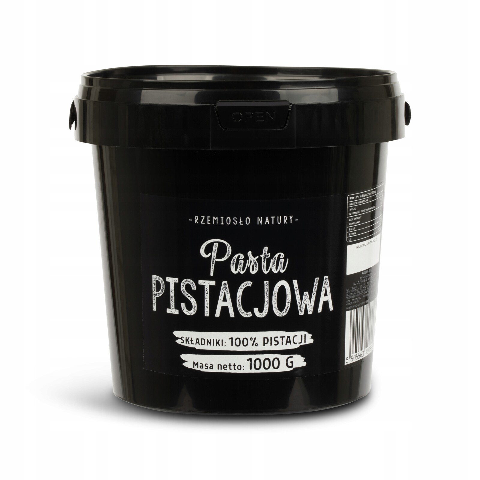 Pistáciová pasta Rzemiosło Natury 100% pistácií 1 kg vegetariánská