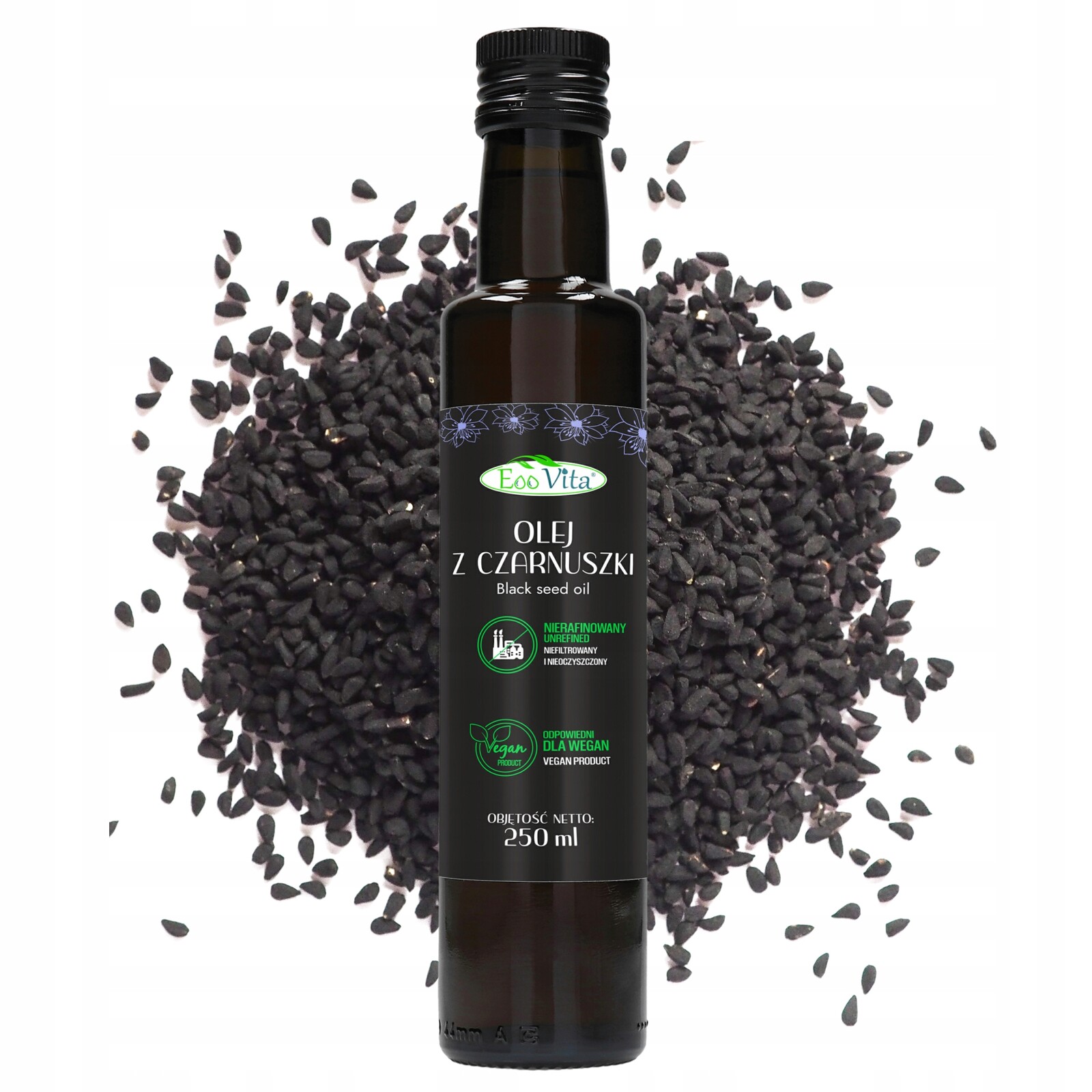 Nerafinovaný olej z černuchy Eoo Vita 250 ml